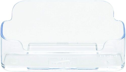 Desktop Business Card Holder Single Pocket Clear RRP £1.89 CLEARANCE XL 59p or 2 for £1